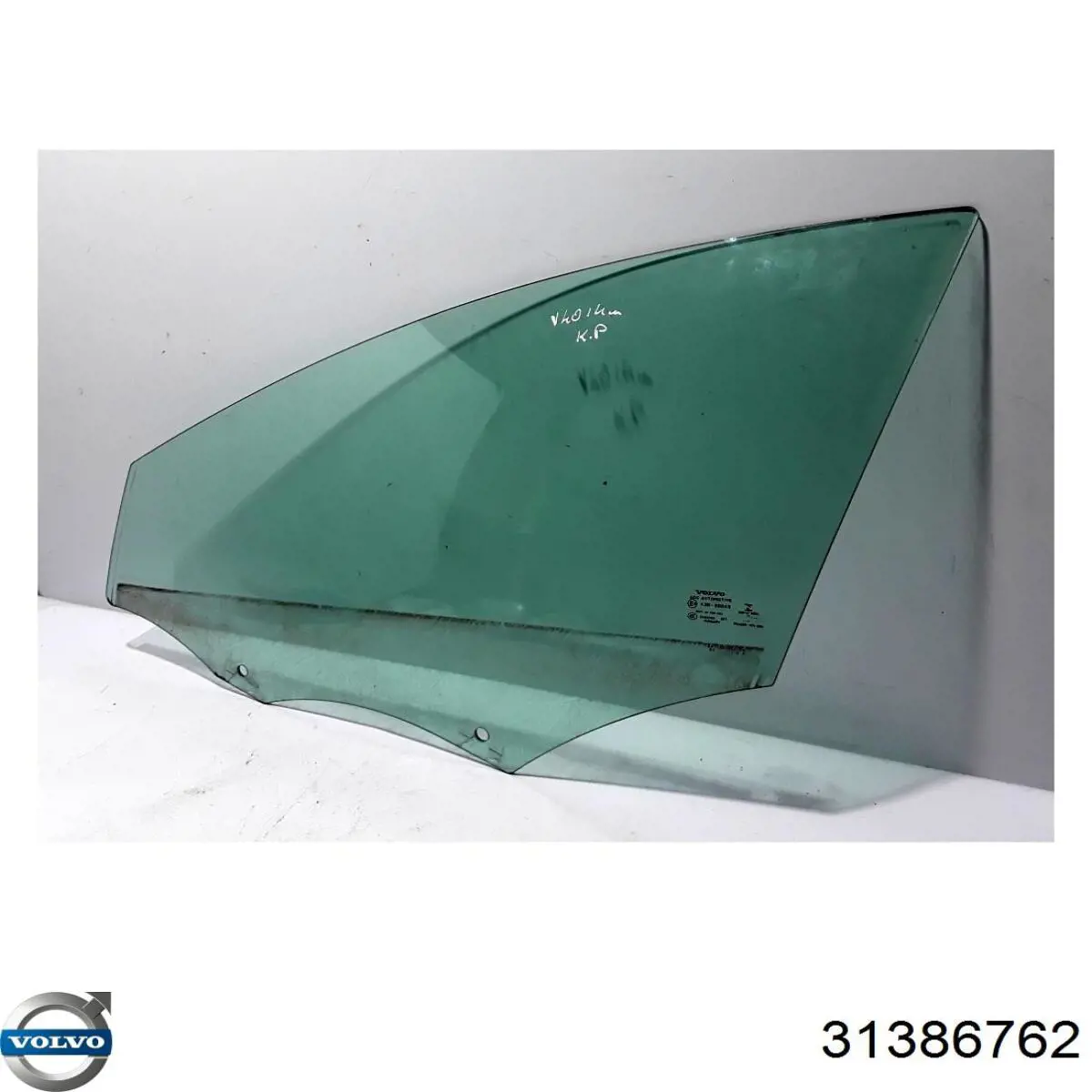 31386762 Volvo Vidro da porta dianteira esquerda