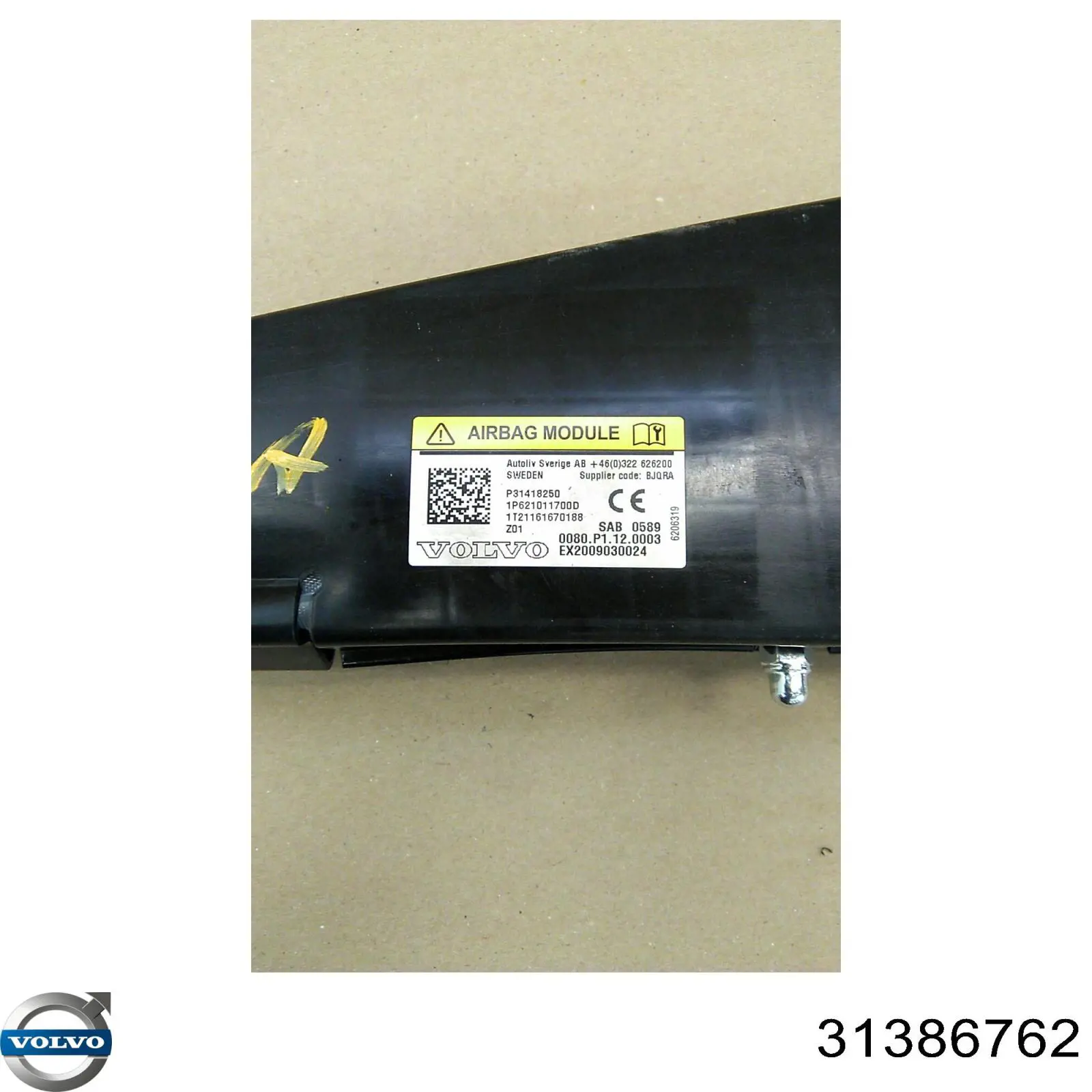 Compre 31386762 Volvo Vidro da porta dianteira esquerda
