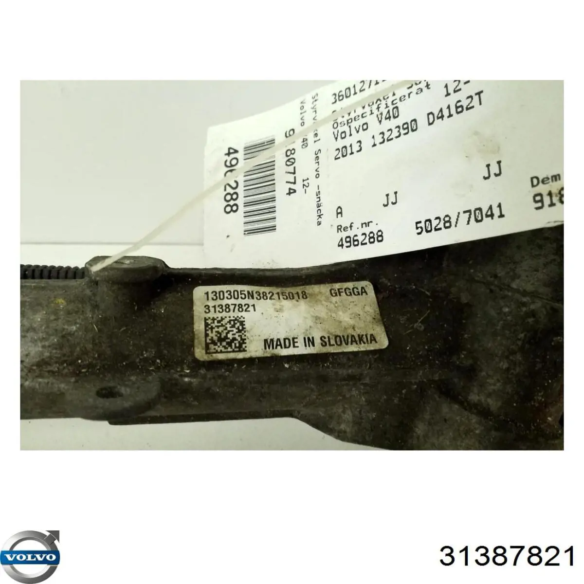 Cremalheira da direção Volvo 36012711 preço, a partir de 344,30 USD