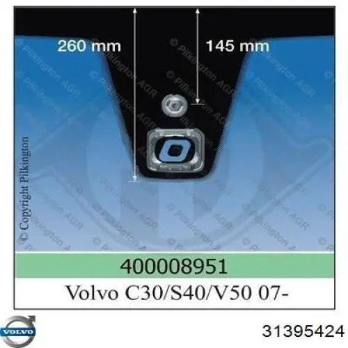 Compre 32368842 Volvo Pára-brisas