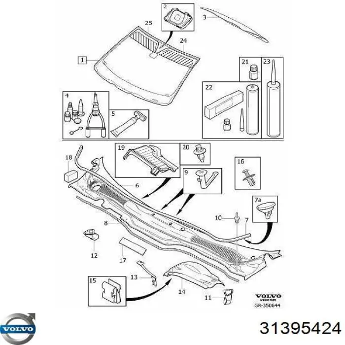 Pára-brisas Volvo 32368842 preço, a partir de 161,94 USD