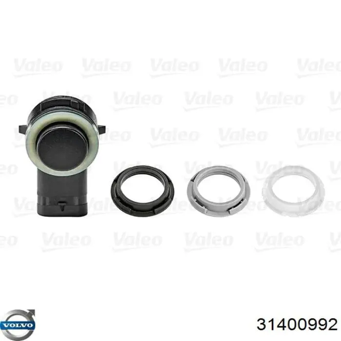 Sensor de sinalização de estacionamento (sensor de estacionamento) dianteiro/traseiro central 31400992 Volvo