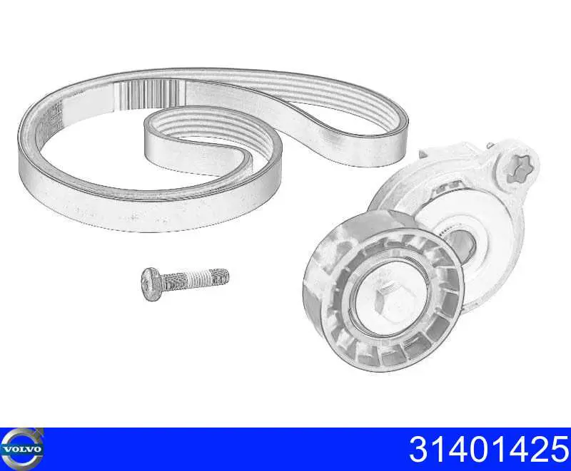 31401425 Volvo Correia dos conjuntos de transmissão, kit