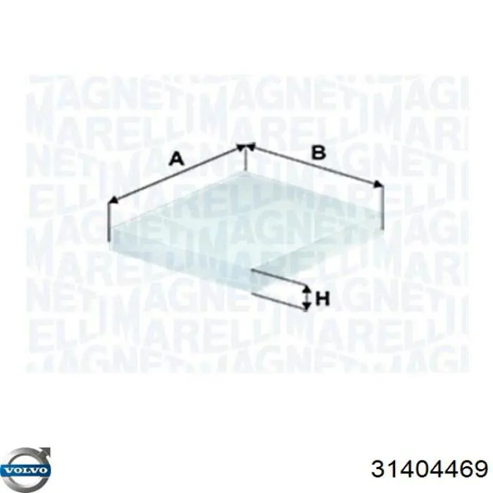 31404469 Volvo Filtro de salão
