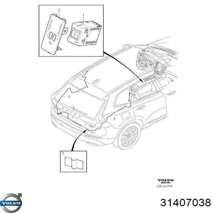 Concentrador USB Volvo 31407038 preço, a partir de 114,27 USD
