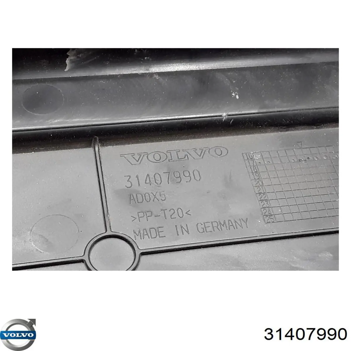 Placa sobreposta superior do painel dianteiro (de suporte do radiador) Volvo 31407990 preço, a partir de 97,60 USD