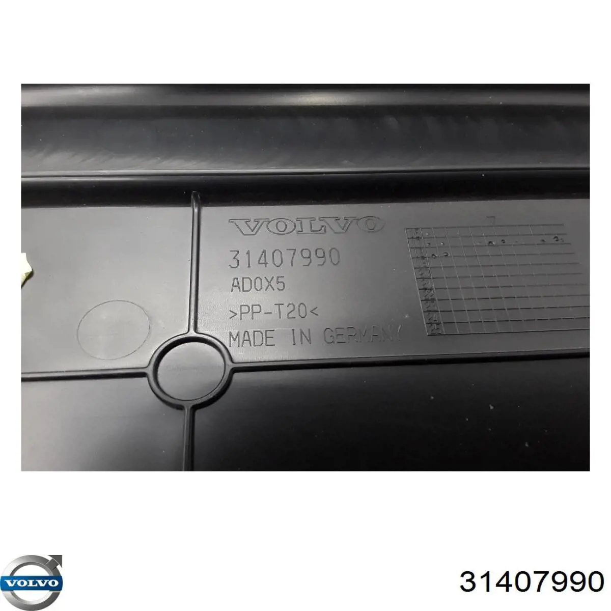 Placa sobreposta superior do painel dianteiro (de suporte do radiador) 31407990 Volvo