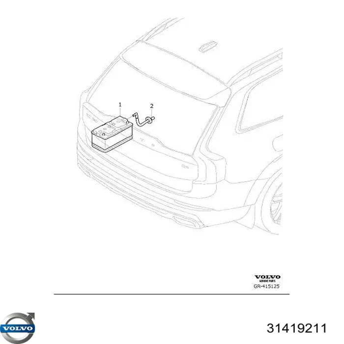 Compre 31419211 Volvo Bateria recarregável (PILHA)