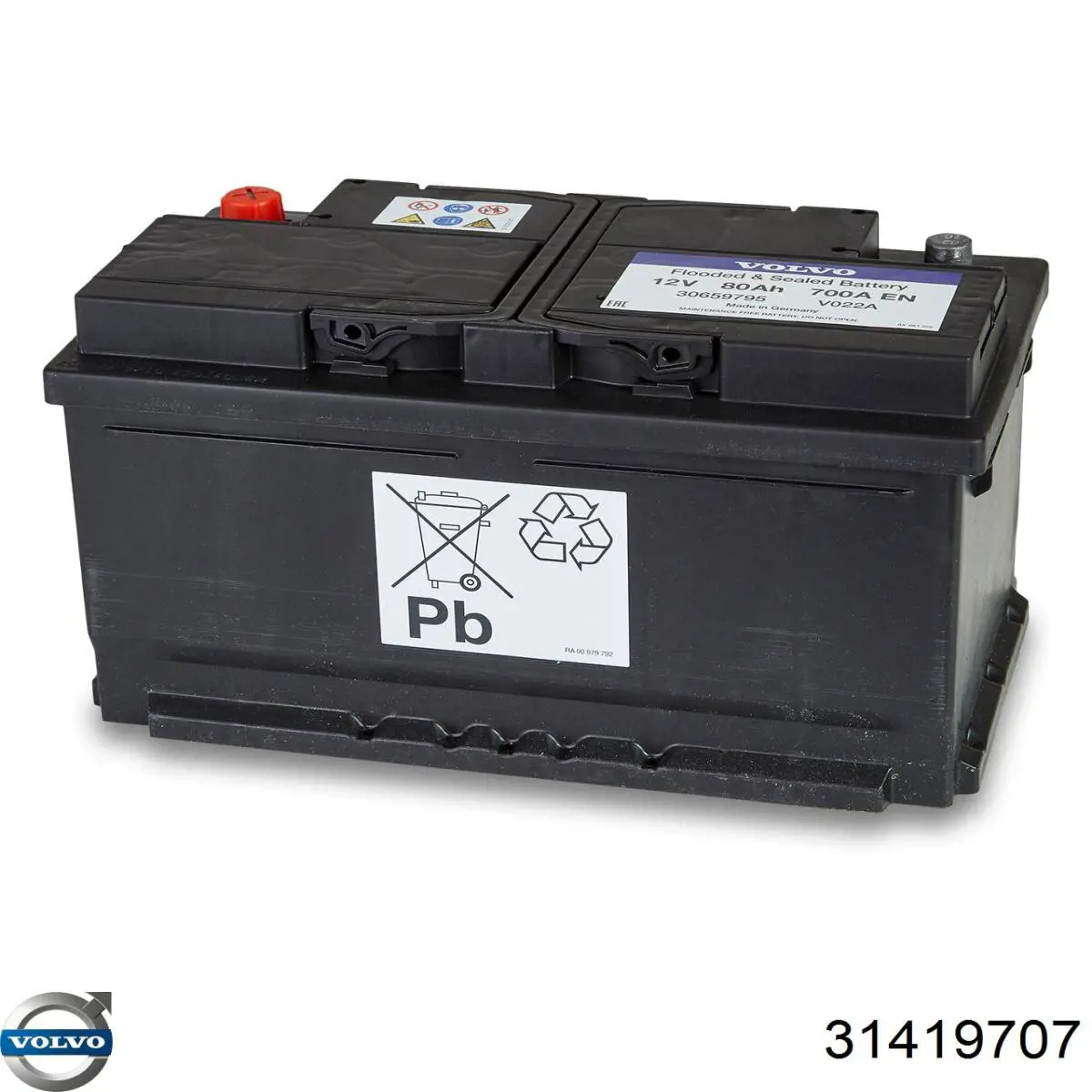 Bateria recarregável (PILHA) 31419707 Volvo