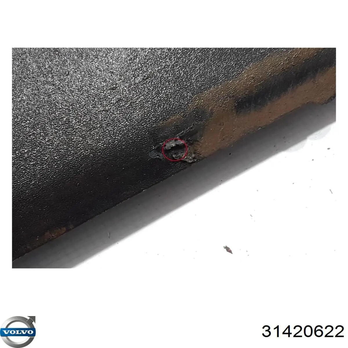 Placa sobreposta (moldura) externa esquerda de acesso 31420622 Volvo