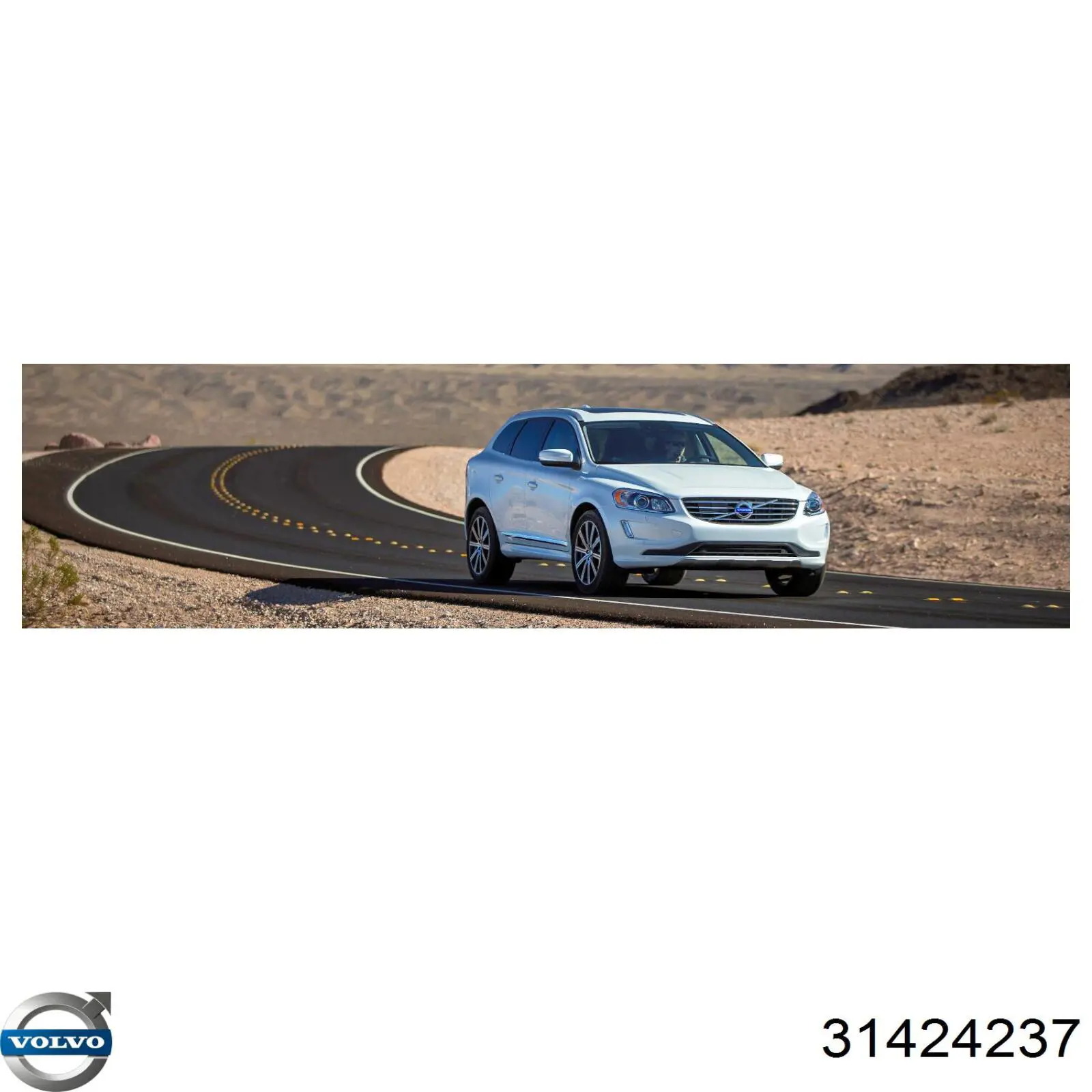 Compre 31424237 Volvo Elemento espelhado do espelho de retrovisão esquerdo