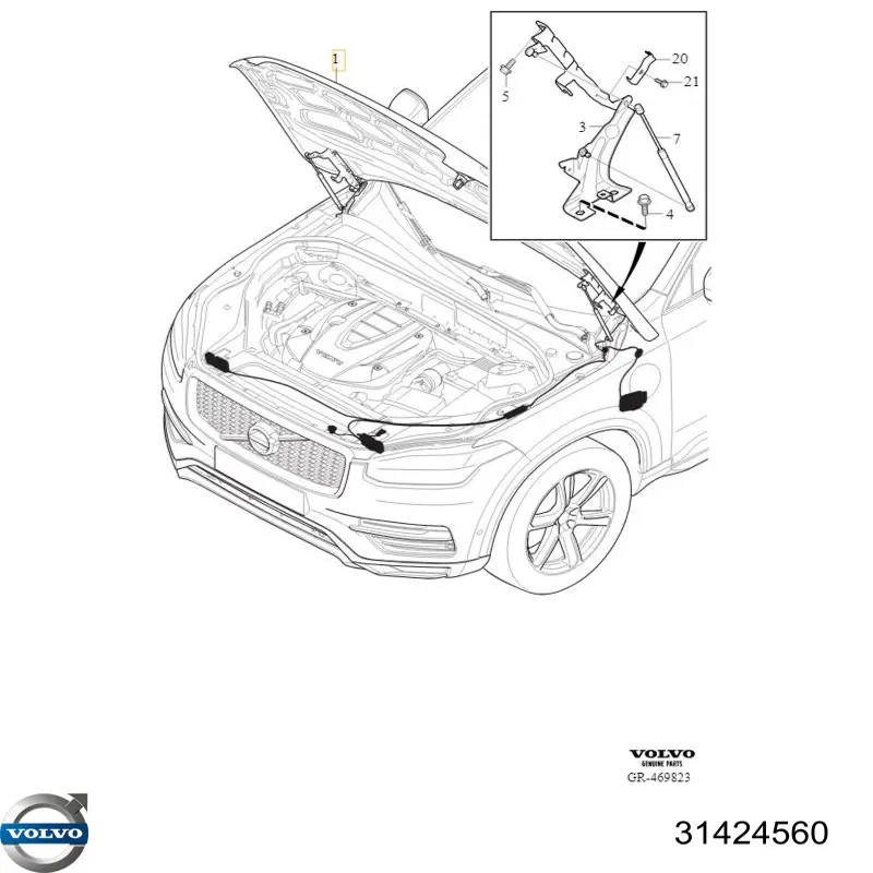 31424560 Volvo Capota