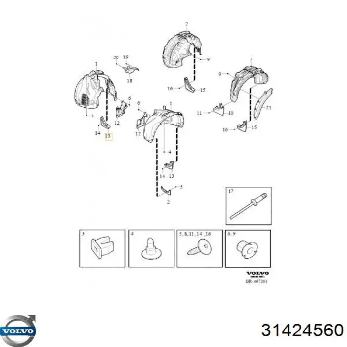 Capota Volvo 31424560 preço, a partir de 973,20 USD