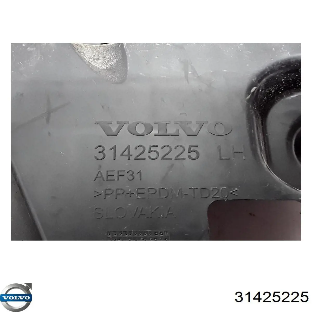 Consola esquerda do pára-choque traseiro 31425225 Volvo