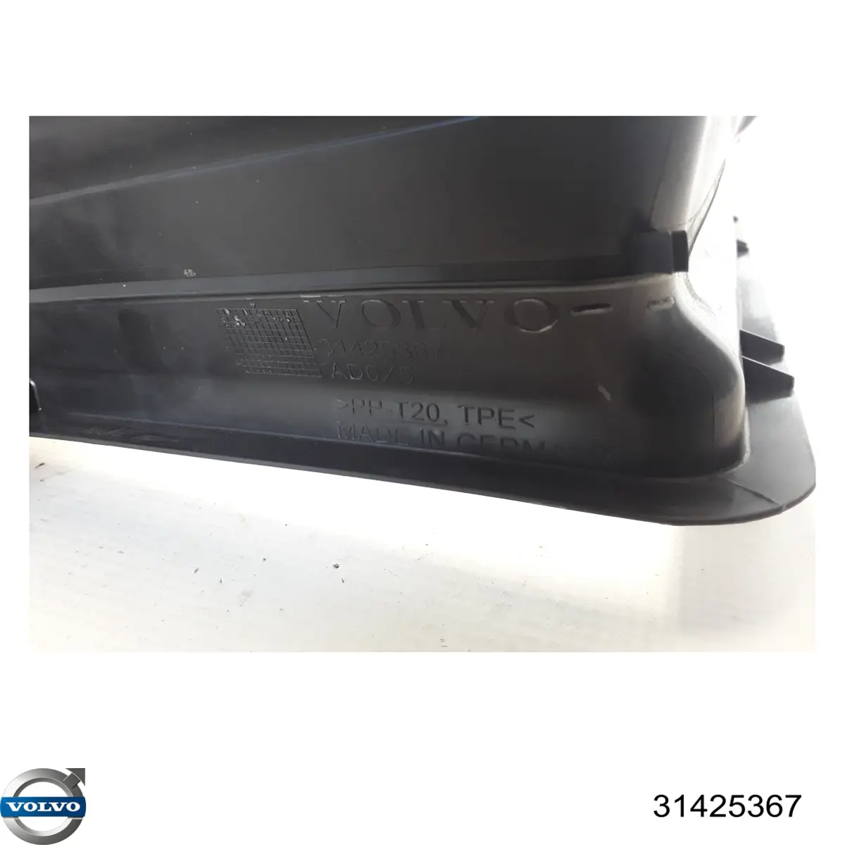 Conduto de ar (defletor) do radiador 31425367 Volvo