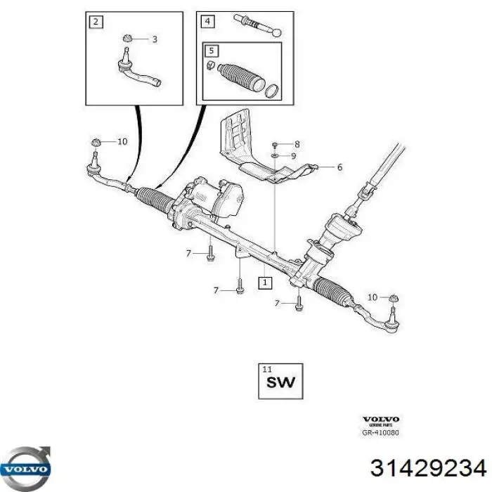 Tração de direção Delphi TA6387 preço, a partir de 21,18 USD