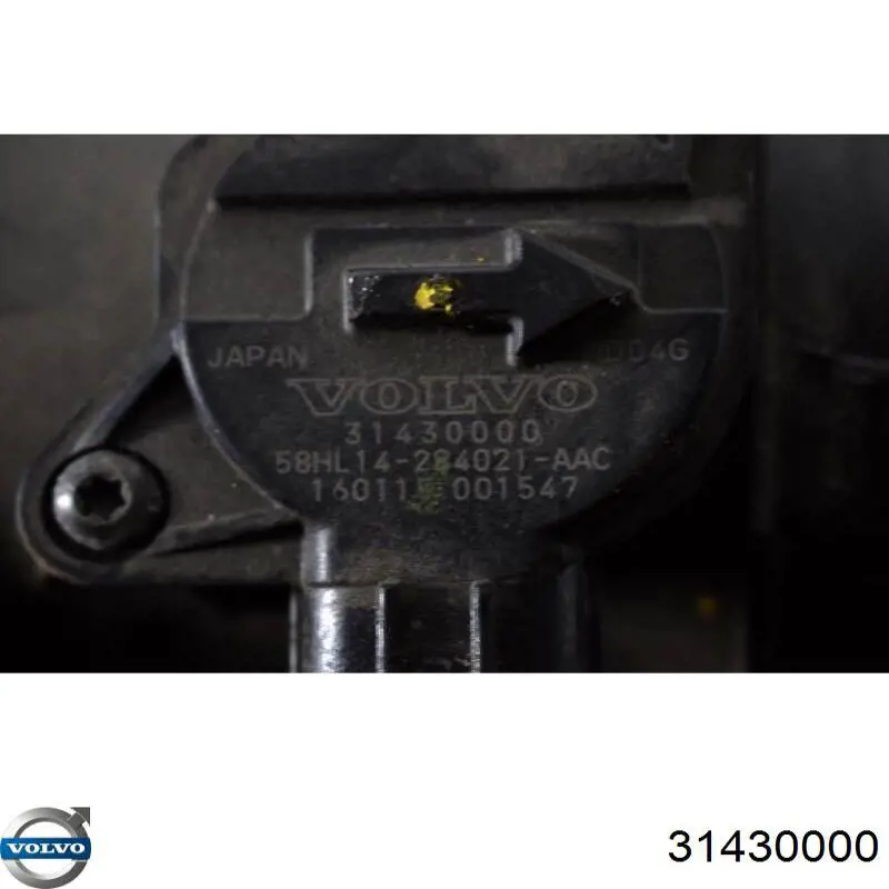 31430000 Volvo Sensor de fluxo (consumo) de ar, medidor de consumo M.A.F. - (Mass Airflow)