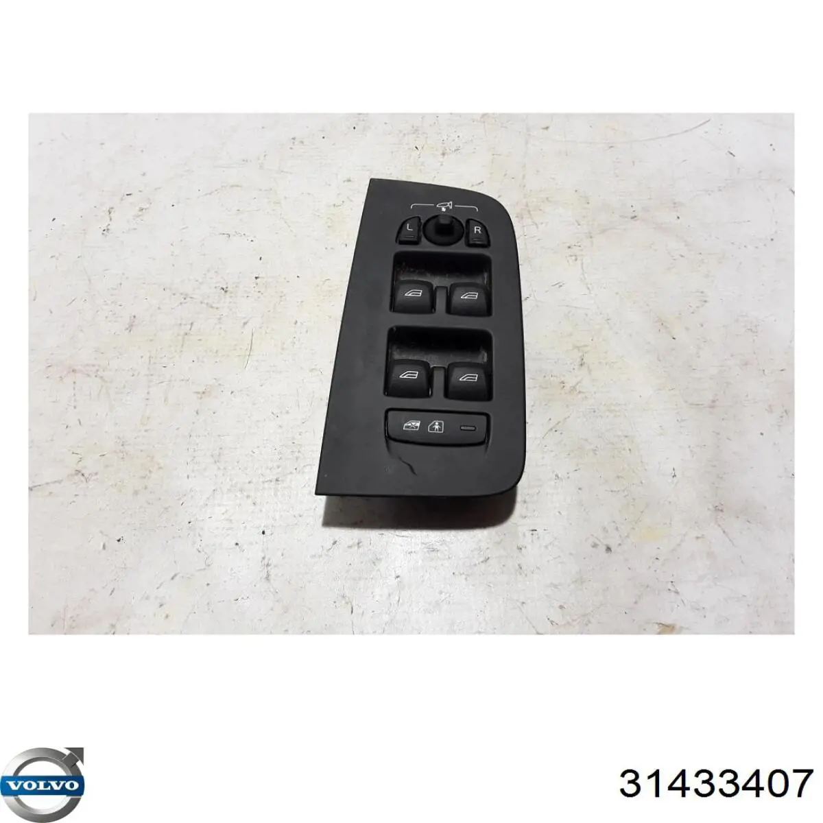31433407 Volvo Unidade de botões dianteira esquerda de controlo de elevador de vidro