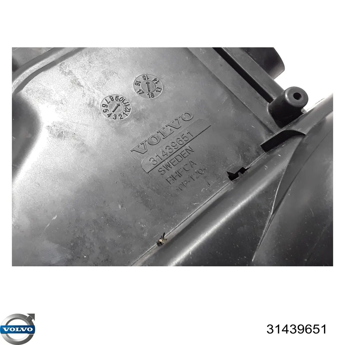 Ressonador de filtro de ar 31430159 Volvo