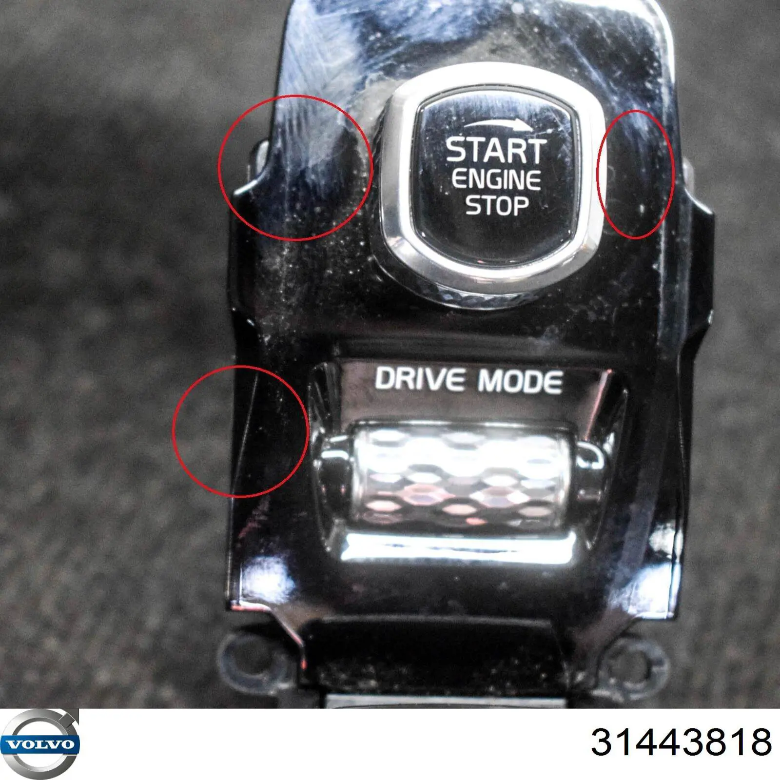 Botão de arranco de motor 31443818 Volvo