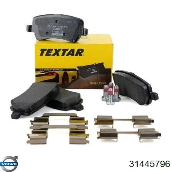 31445796 Volvo Sapatas do freio traseiras de disco