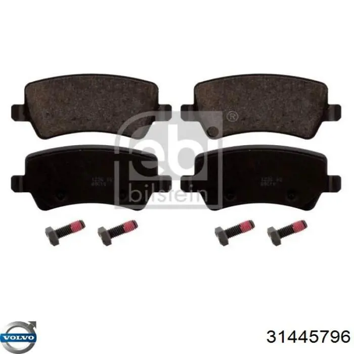 Compre 31445796 Volvo Sapatas do freio traseiras de disco