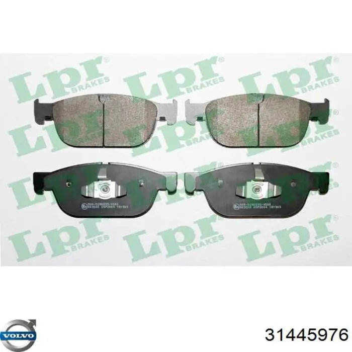 31445976 Volvo Sapatas do freio dianteiras de disco
