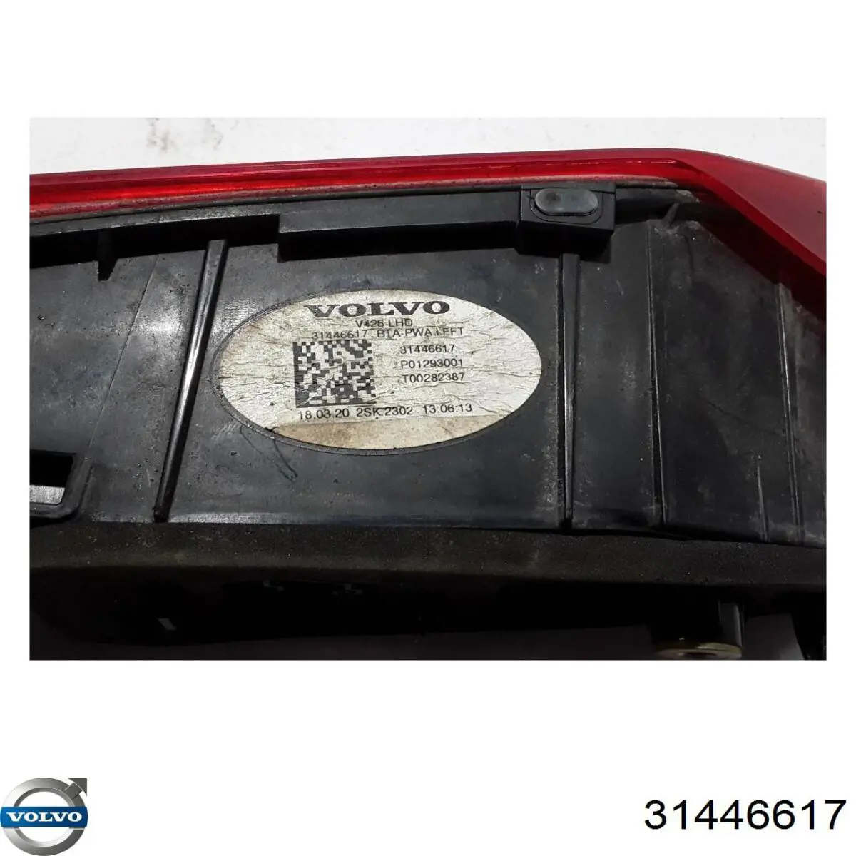 Lanterna traseira esquerda interna Volvo 31446617