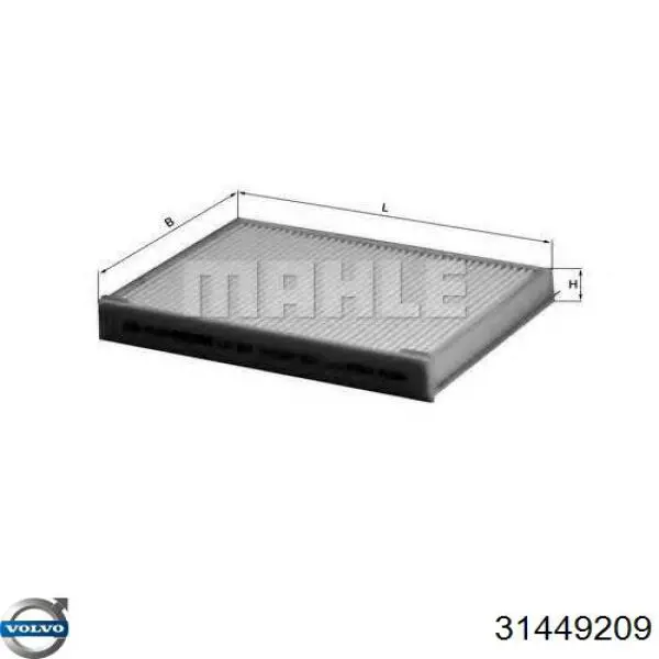 Filtro de salão Volvo 31449209 preço, a partir de 9,27 USD