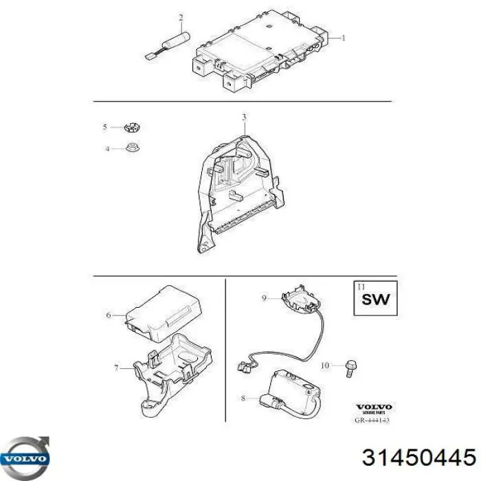 Compre 31450445 Volvo Bateria recarregável (PILHA)