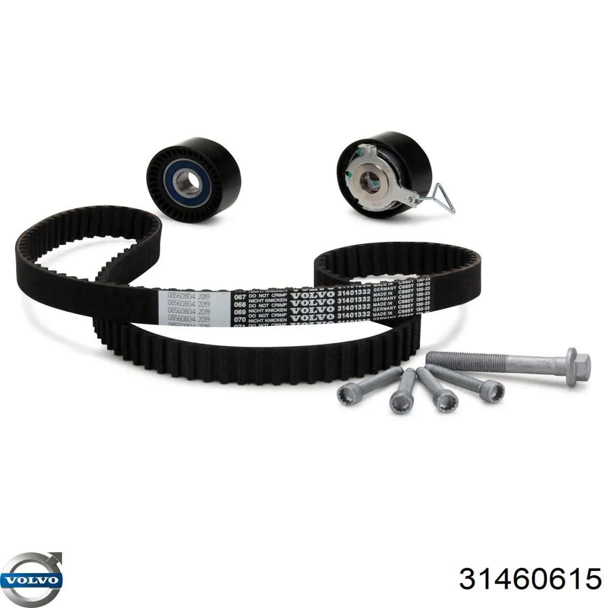 Correia do mecanismo de distribuição de gás, kit 31430176 Volvo