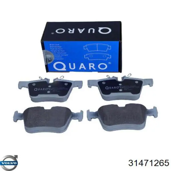 31471265 Volvo Sapatas do freio traseiras de disco