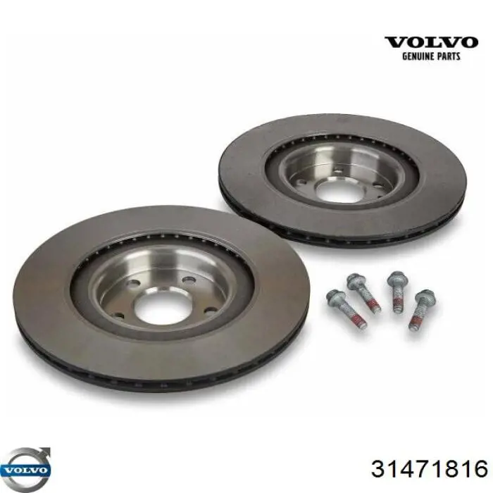 31471816 Volvo Disco do freio traseiro