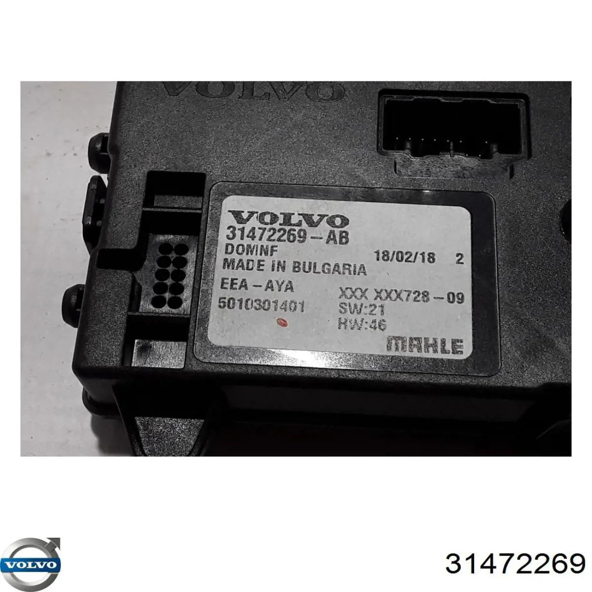 Módulo de direção (Centralina eletrônica) de climatização 31472269 Volvo