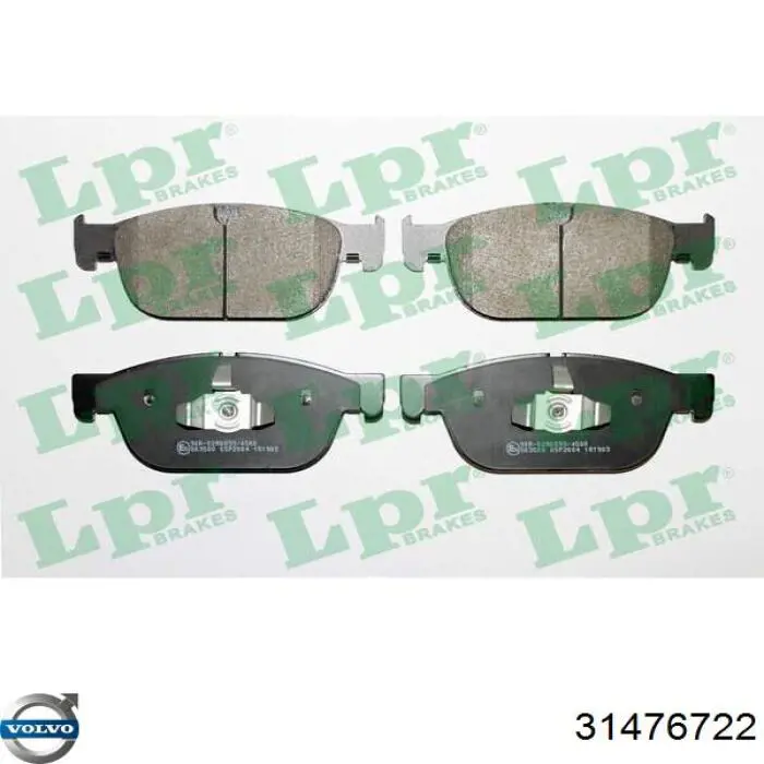 31476722 Volvo Sapatas do freio dianteiras de disco