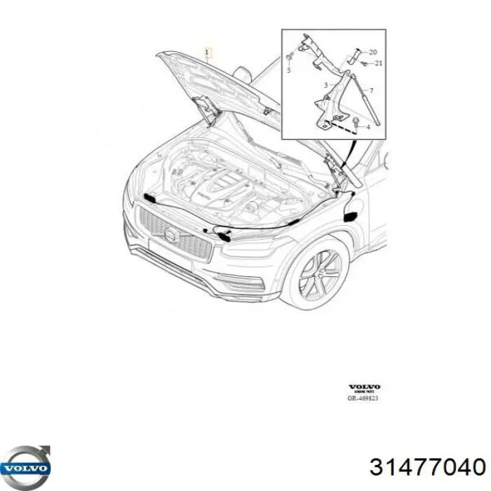 Capota Volvo XC90 II 256
