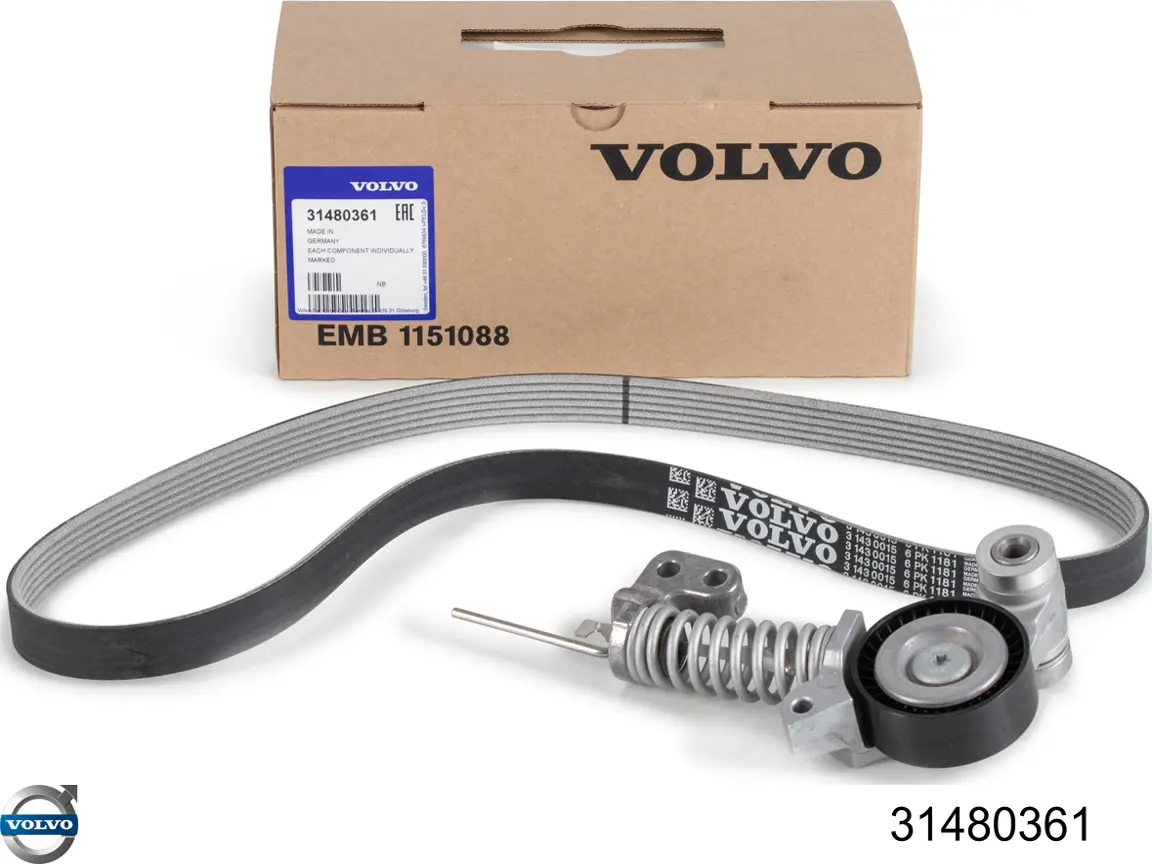 Correia dos conjuntos de transmissão, kit Volvo 31480361 preço, a partir de 100,56 USD
