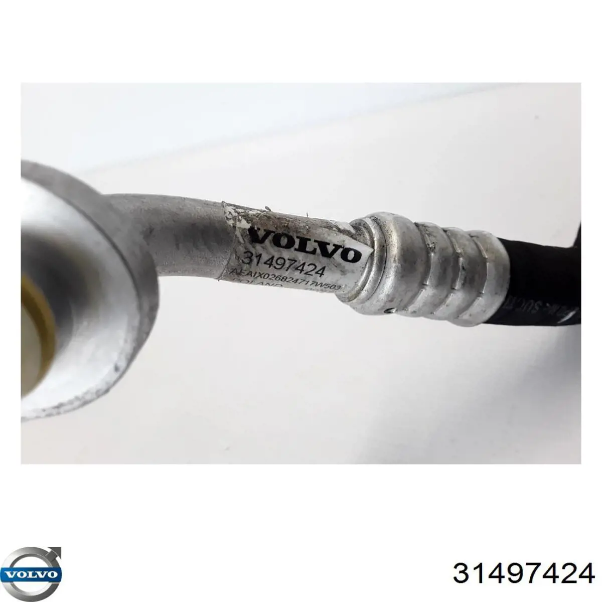 Compre 31497424 Volvo Mangueira de aparelho de ar condicionado, desde o vaporizador traseiro até o compressor
