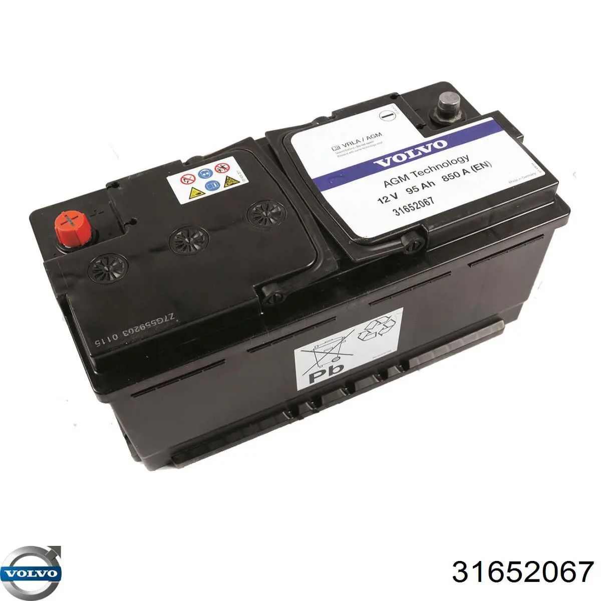 Bateria recarregável (PILHA) Volvo 31652067 preço, a partir de 143,33 USD