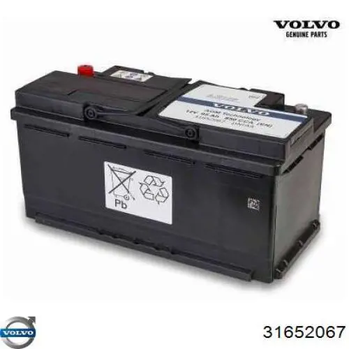 Bateria recarregável (PILHA) 31652067 Volvo