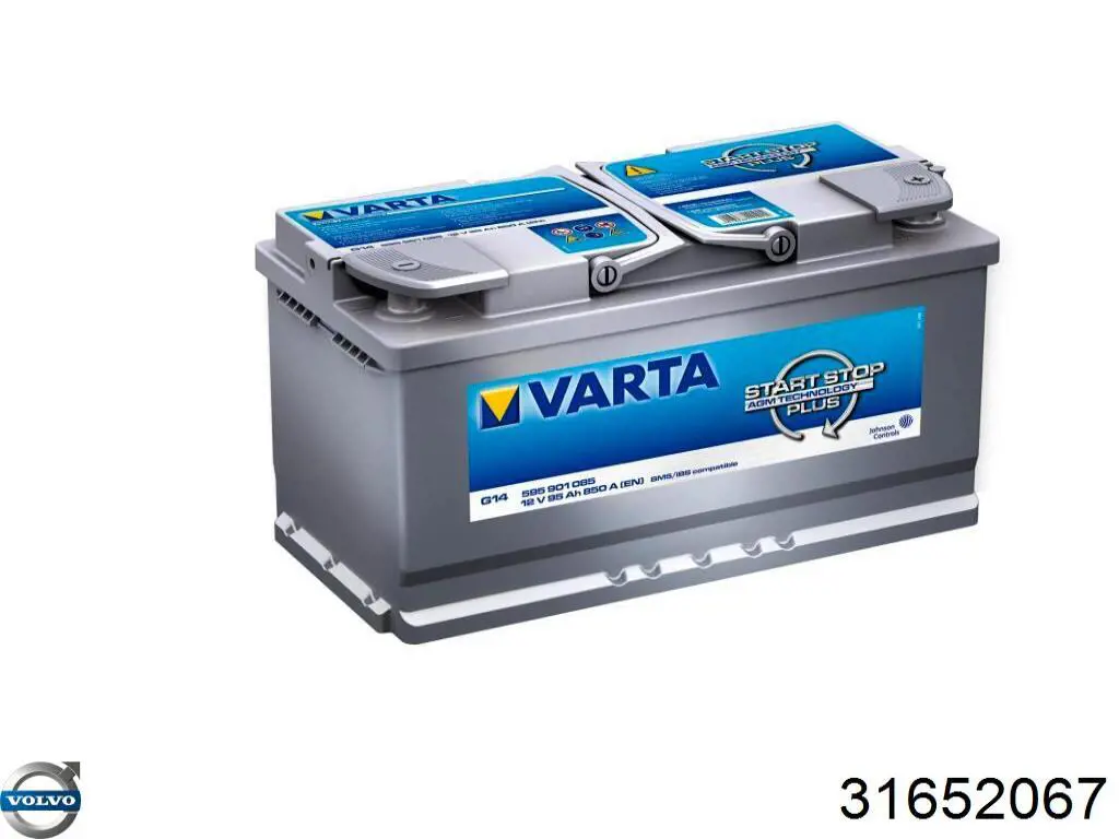 Bateria recarregável (PILHA) 31652067 Volvo