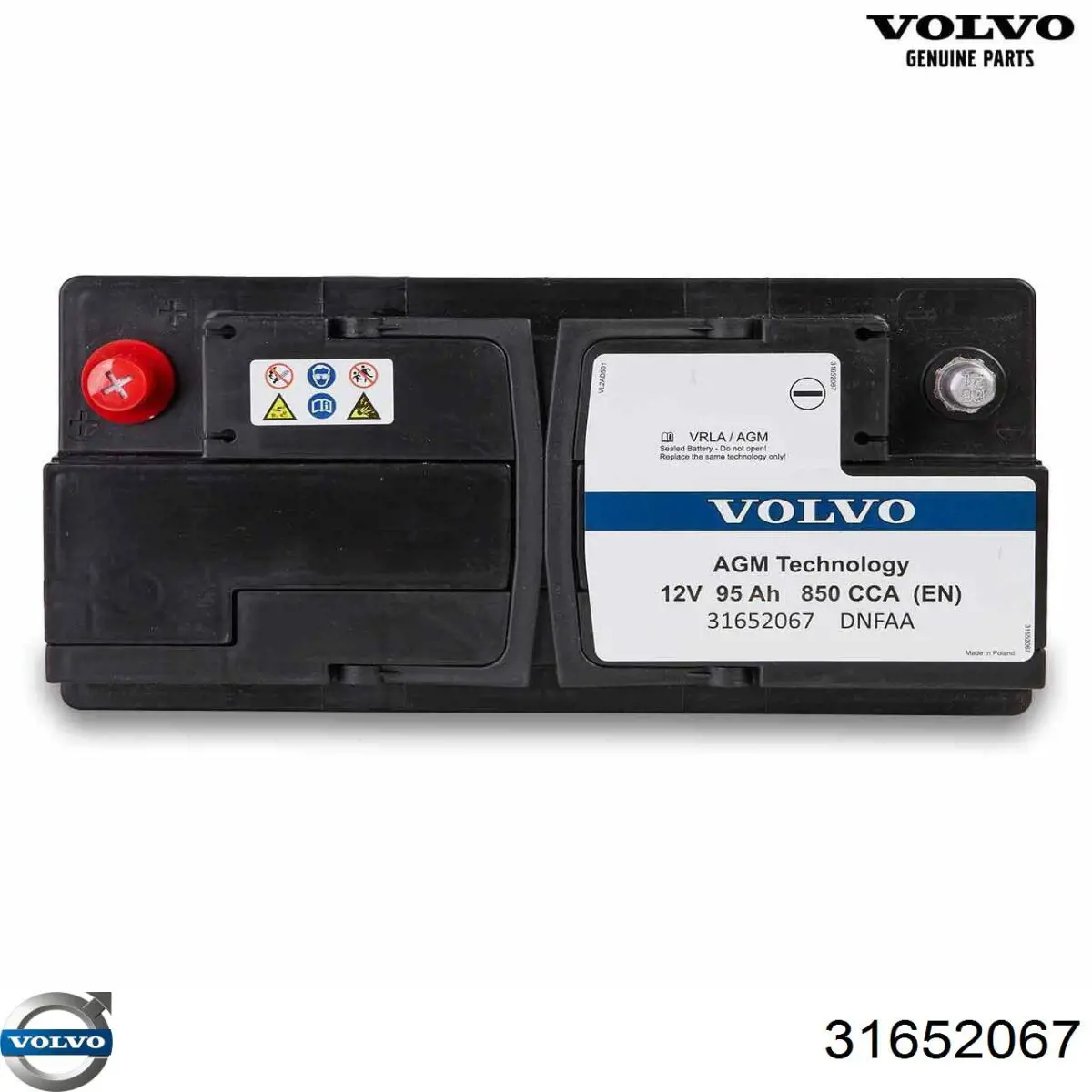 Compre 31652067 Volvo Bateria recarregável (PILHA)