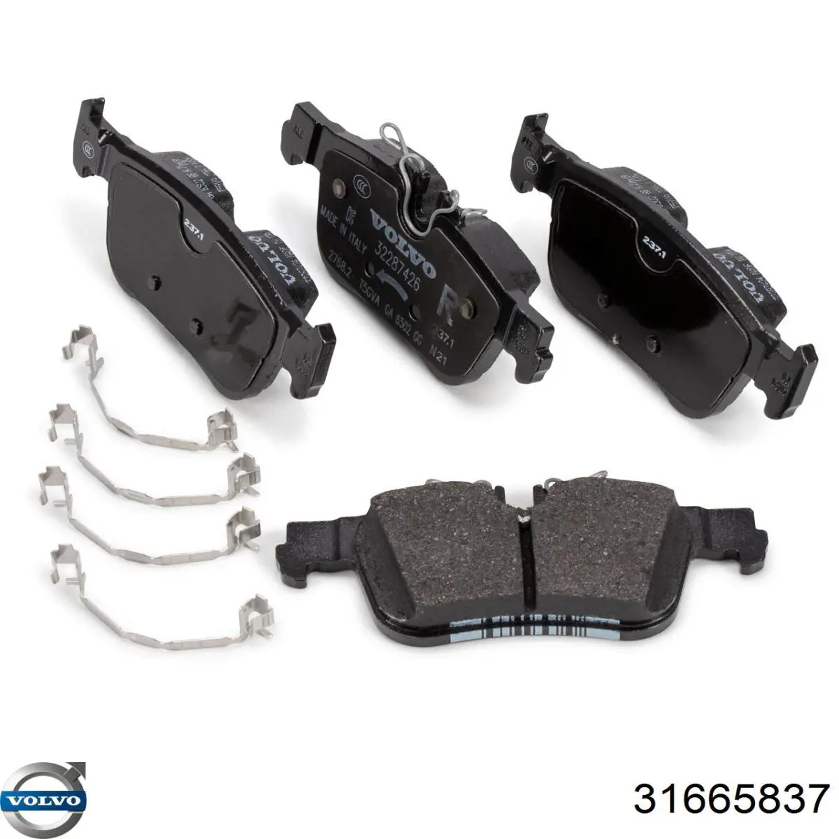 Sapatas do freio traseiras de disco Volvo 31665837 preço, a partir de 31,16 USD