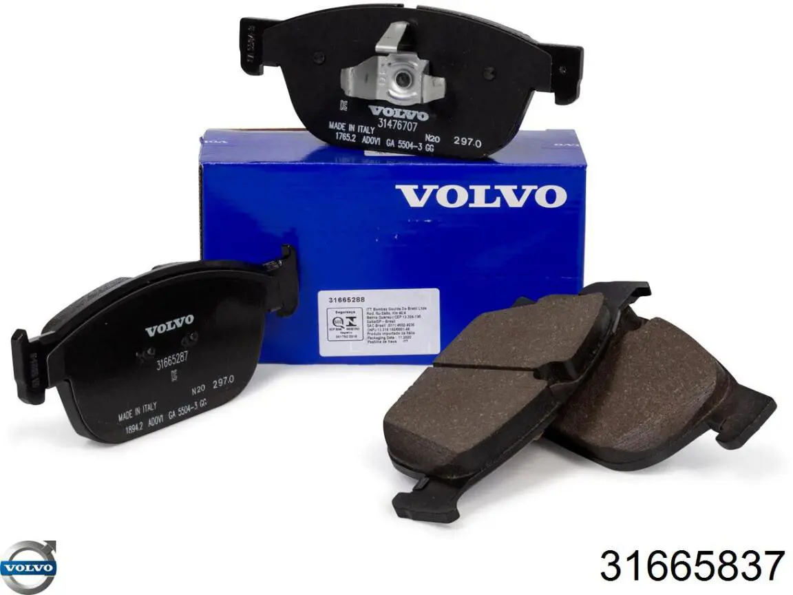 Compre 31665837 Volvo Sapatas do freio traseiras de disco