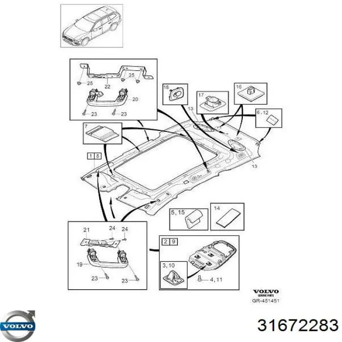 Tampão de fundo de carroçaria 31672283 Volvo