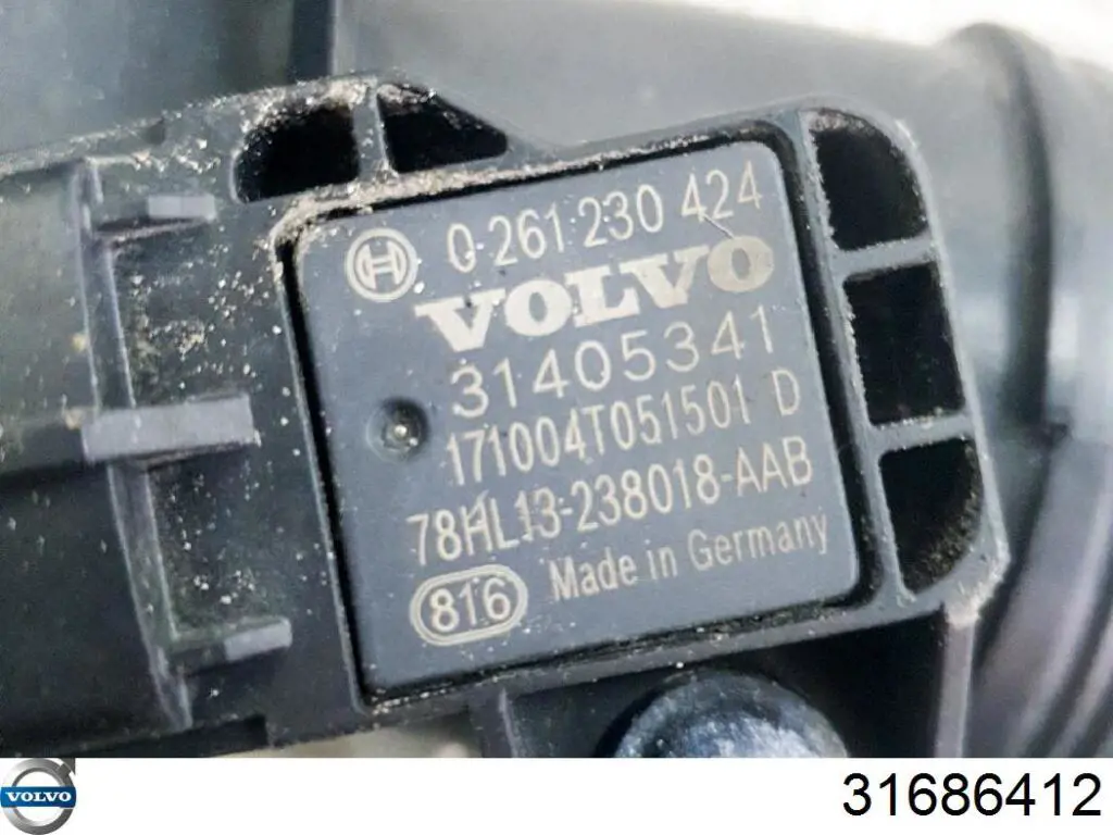 Mangueira (cano derivado) de intercooler 31338544 Volvo