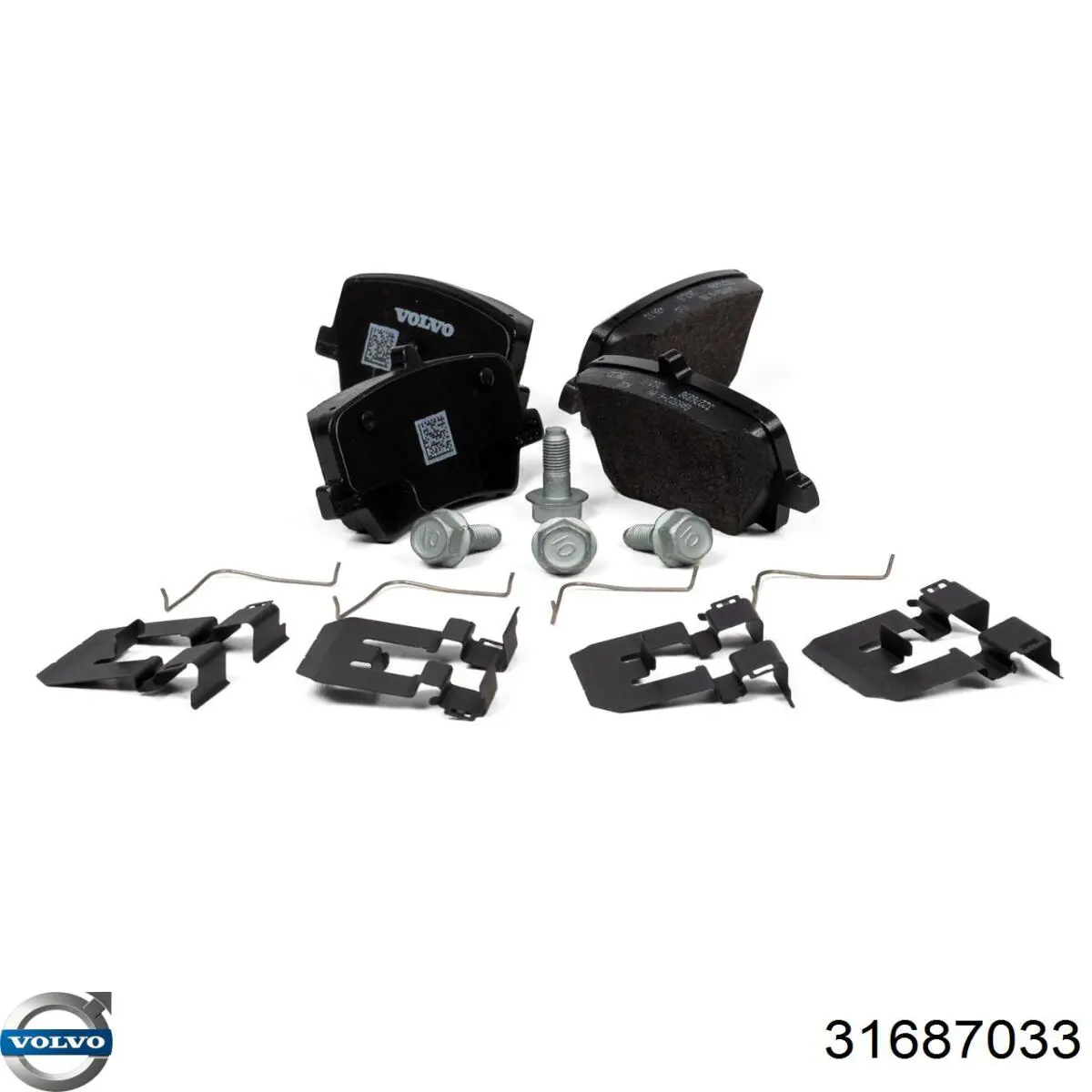 Sapatas do freio traseiras de disco 31687033 Volvo