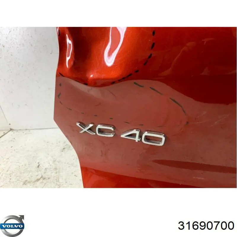 31690700 Volvo Porta traseira (3ª/5ª porta-malas (tampa de alcapão)