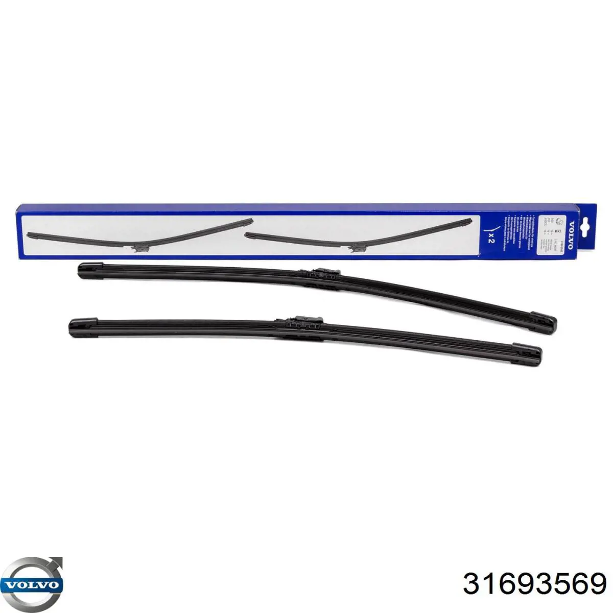 Compre 31693569 Volvo Elástico da escova de limpador pára-brisas, kit