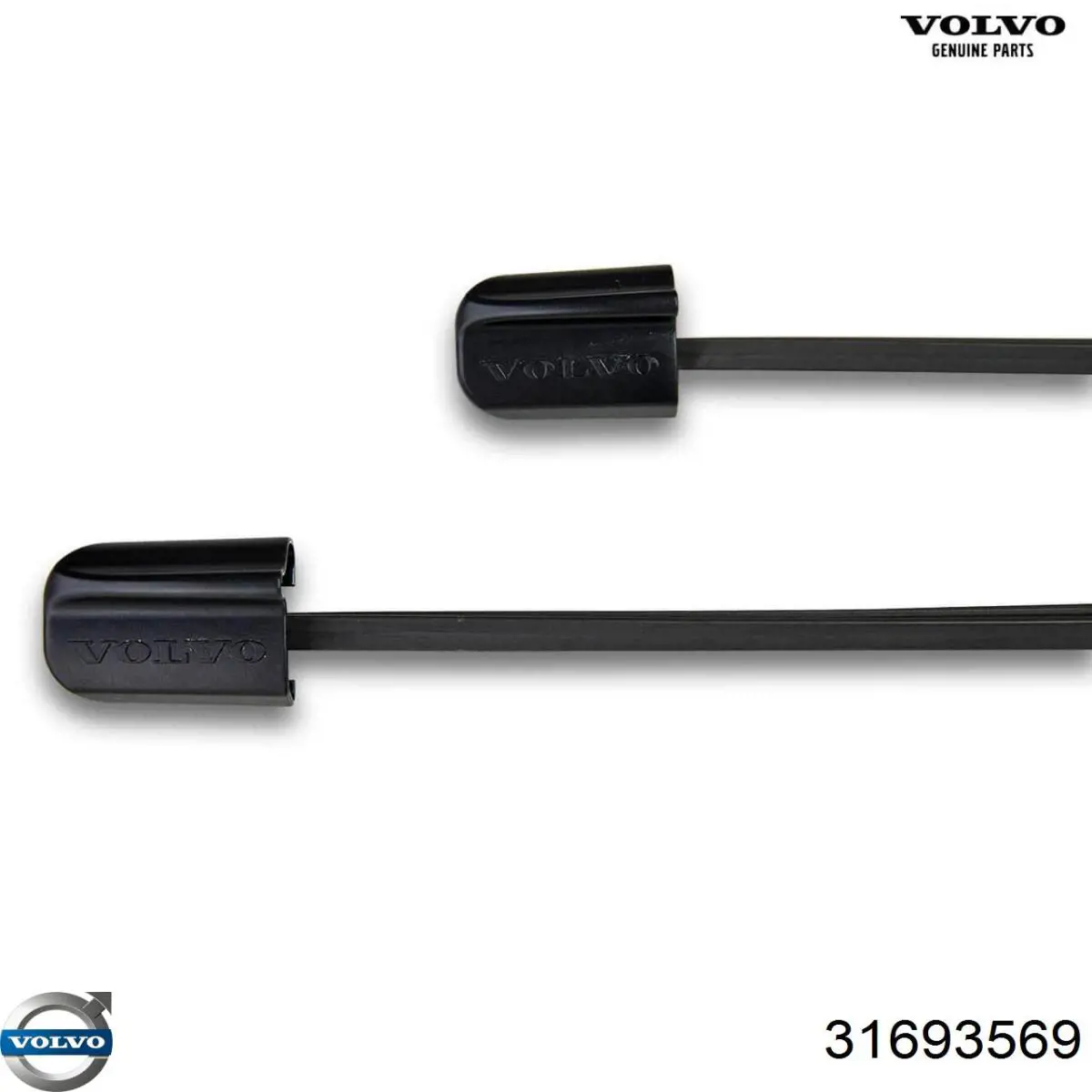 31693569 Volvo Elástico da escova de limpador pára-brisas, kit
